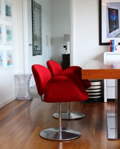 Red little tulips, Artifort Pierre Paulin