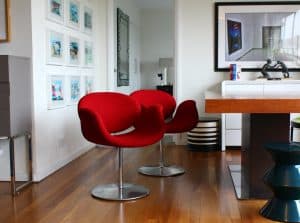 Red little tulips, Artifort Pierre Paulin