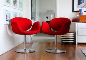 Red little tulips, Artifort Pierre Paulin