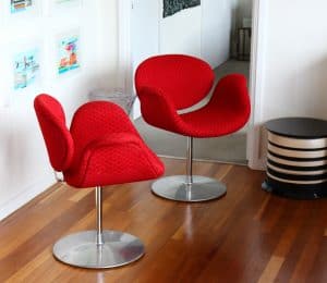 Red little tulips, Artifort Pierre Paulin