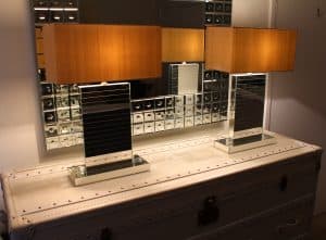 Pair Porta Romana Lamelles de miroir