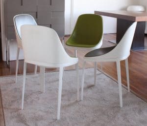 Elle chairs green and grey Alias