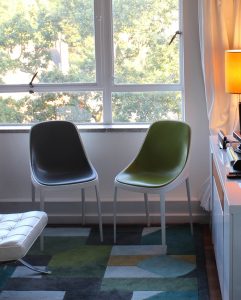 Elle chairs green and grey Alias