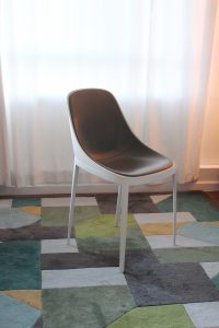 Elle chairs green and grey