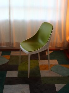 Elle chairs green and grey