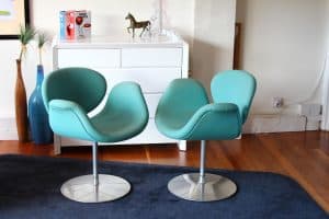 Turquoise Little Tulip Pierre Paulin