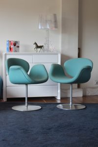 Turquoise Little Tulip Pierre Paulin