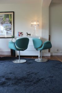 Turquoise Little Tulip Pierre Paulin