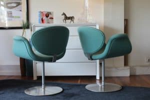 Turquoise Little Tulip Pierre Paulin