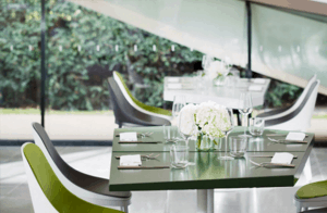 Elle chairs green and grey