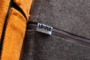 B&B Italia Orange fabric Lazy chair Patricia Urquiola