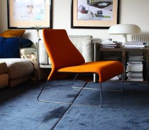 B&B Italia Orange fabric Lazy chair Patricia Urquiola