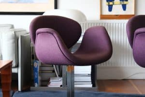 House of Pac Little tulip Pierre Paulin Artifort Purple Wool fixed base
