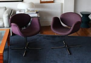 House of Pac Little tulip Pierre Paulin Artifort Purple Wool fixed base