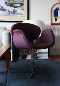 House of Pac Little tulip Pierre Paulin Artifort Purple Wool fixed base