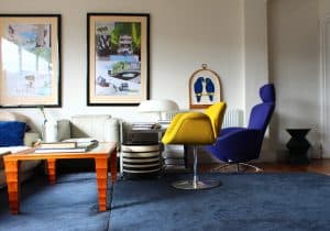 House of Pac Little tulip Pierre Paulin Artifort Yellow Knoll Textile