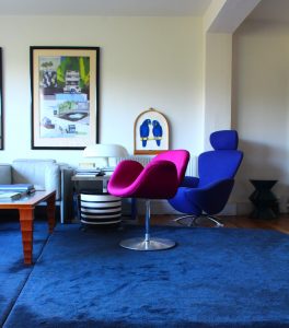 House of Pac Little tulip Pierre Paulin Artifort Fushia Knoll Textile