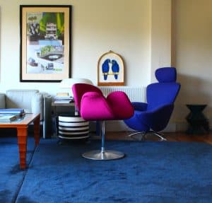 House of Pac Little tulip Pierre Paulin Artifort Fushia Knoll Textile