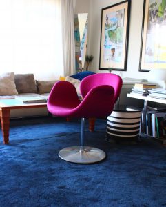 House of Pac Little tulip Pierre Paulin Artifort Fushia Knoll Textile