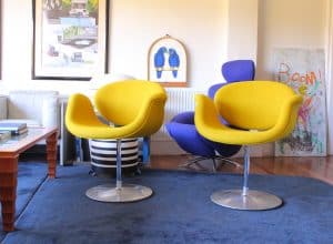 House of Pac Little tulip Pierre Paulin Artifort Yellow Knoll Textile