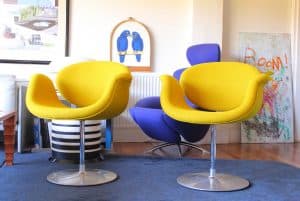 House of Pac Little tulip Pierre Paulin Artifort Yellow Knoll Textile