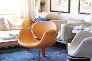 House of Pac Little tulip Pierre Paulin Artifort caramel