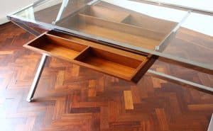 Porada Stylo Desk with little tulip Artifort Pierre Paulin