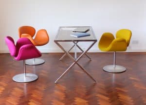 Porada Stylo Desk with little tulip Artifort Pierre Paulin