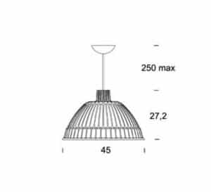 Fontana Arte Cloche pendant