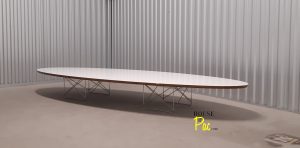 House of Pac - Elliptical table ETR Eames Vitra White