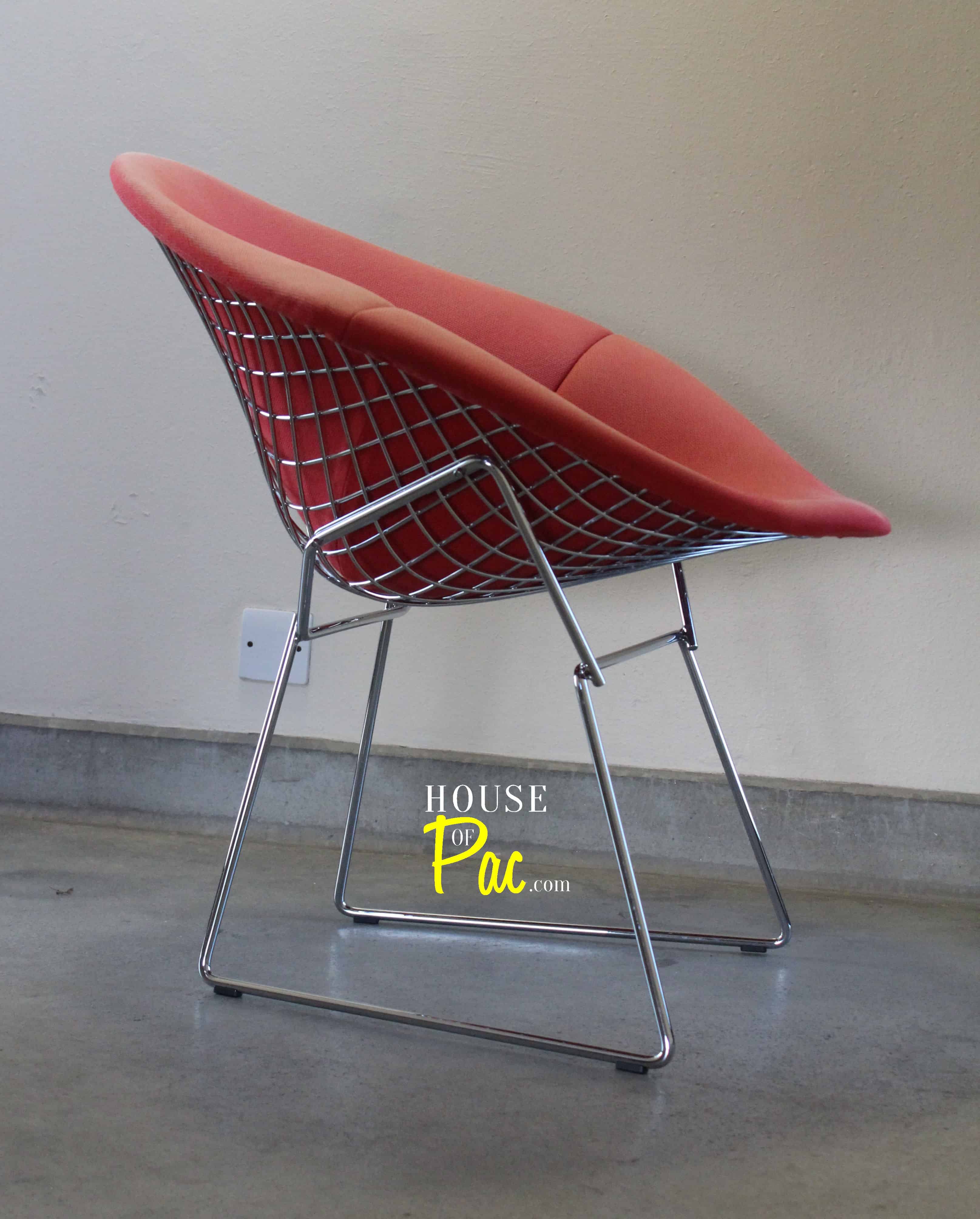 Knoll Diamond Chair + red cover House of Pac