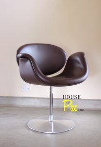House of Pac - Sepia Leather Little Tulip Pierre Paulin Artifort