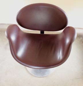 House of Pac - Sepia Leather Little Tulip Pierre Paulin Artifort