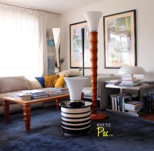 House of Pac - Giorgetti Palmus floor and table lamps by Leon Krier