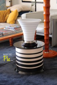 House of Pac - Giorgetti Palmus floor and table lamps by Leon Krier