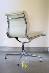 House of Pac - Cream leather EA 205 Eames chair by Vitra