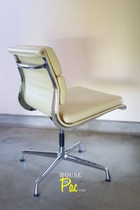 House of Pac - Cream leather EA 205 Eames chair by Vitra