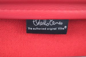 House of Pac - Red Eames Soft Pad EA217 chair by Vitra