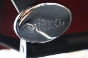 House of Pac - Red Eames Soft Pad EA217 chair by Vitra