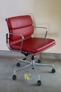 House of Pac - Red Eames Soft Pad EA217 chair by Vitra