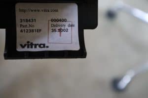 House of Pac - Soft pad Eames chair EA217 Beige leather by Vitra