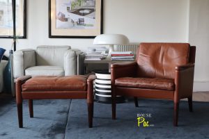 House of Pac - Kurt Ostervig Model 55 armchair and ottoman