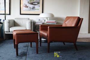 House of Pac - Kurt Ostervig Model 55 armchair and ottoman