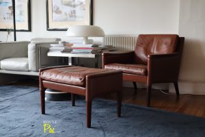 House of Pac - Kurt Ostervig Model 55 armchair and ottoman