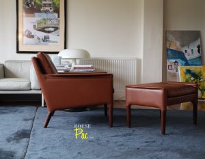 House of Pac - Kurt Ostervig Model 55 armchair and ottoman