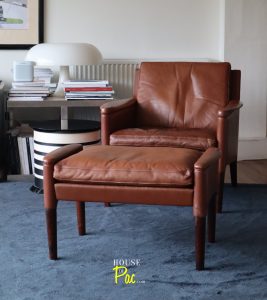 House of Pac - Kurt Ostervig Model 55 armchair and ottoman