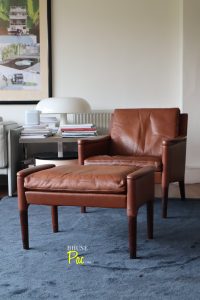 House of Pac - Kurt Ostervig Model 55 armchair and ottoman