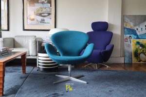 House of Pac - Swan chair Arne Jacobsen Fritz Hansen turquoise