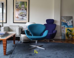 House of Pac - Swan chair Arne Jacobsen Fritz Hansen turquoise