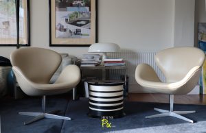 House of Pac - Leather Swan Chair Arne Jacobsen Fritz Hansen